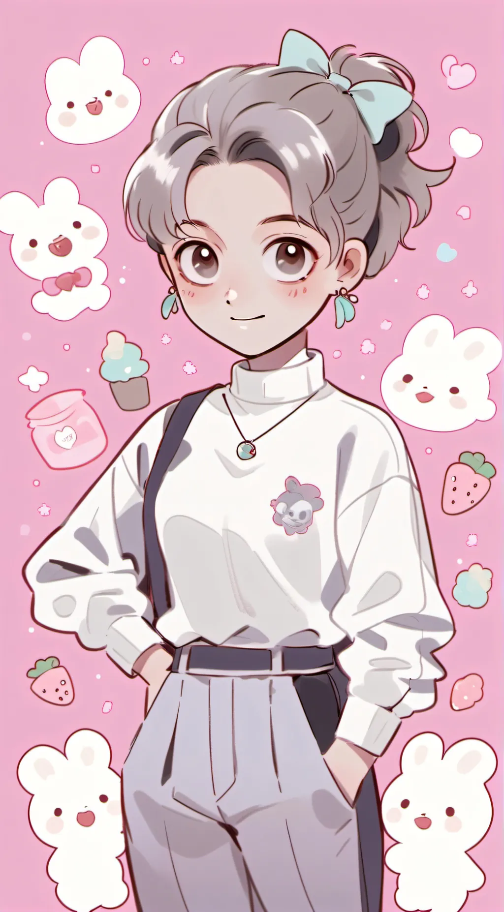 ai character: Girlfriend  background