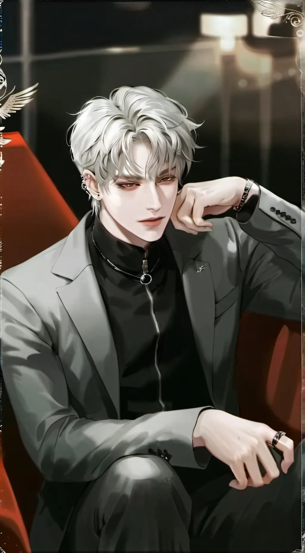 ai character: Agent White background