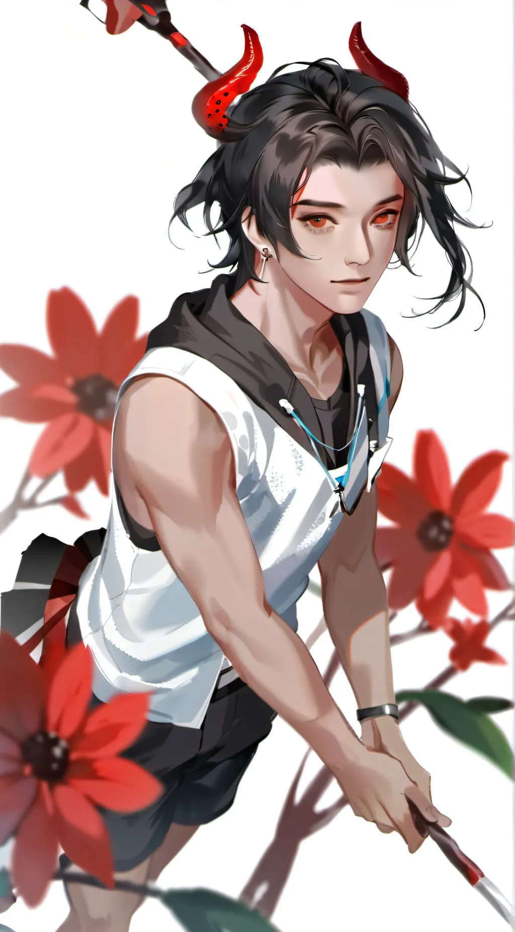 ai character: Damon  background