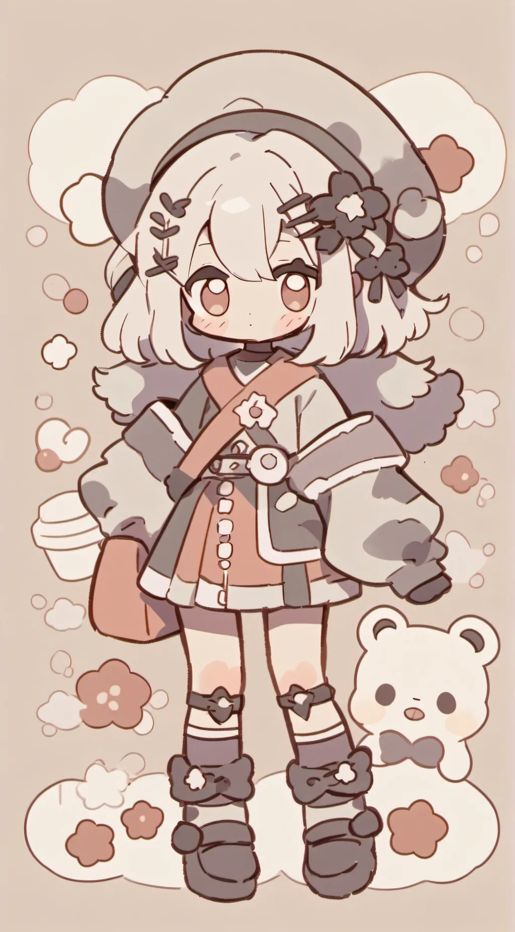 ai character: Sandy background