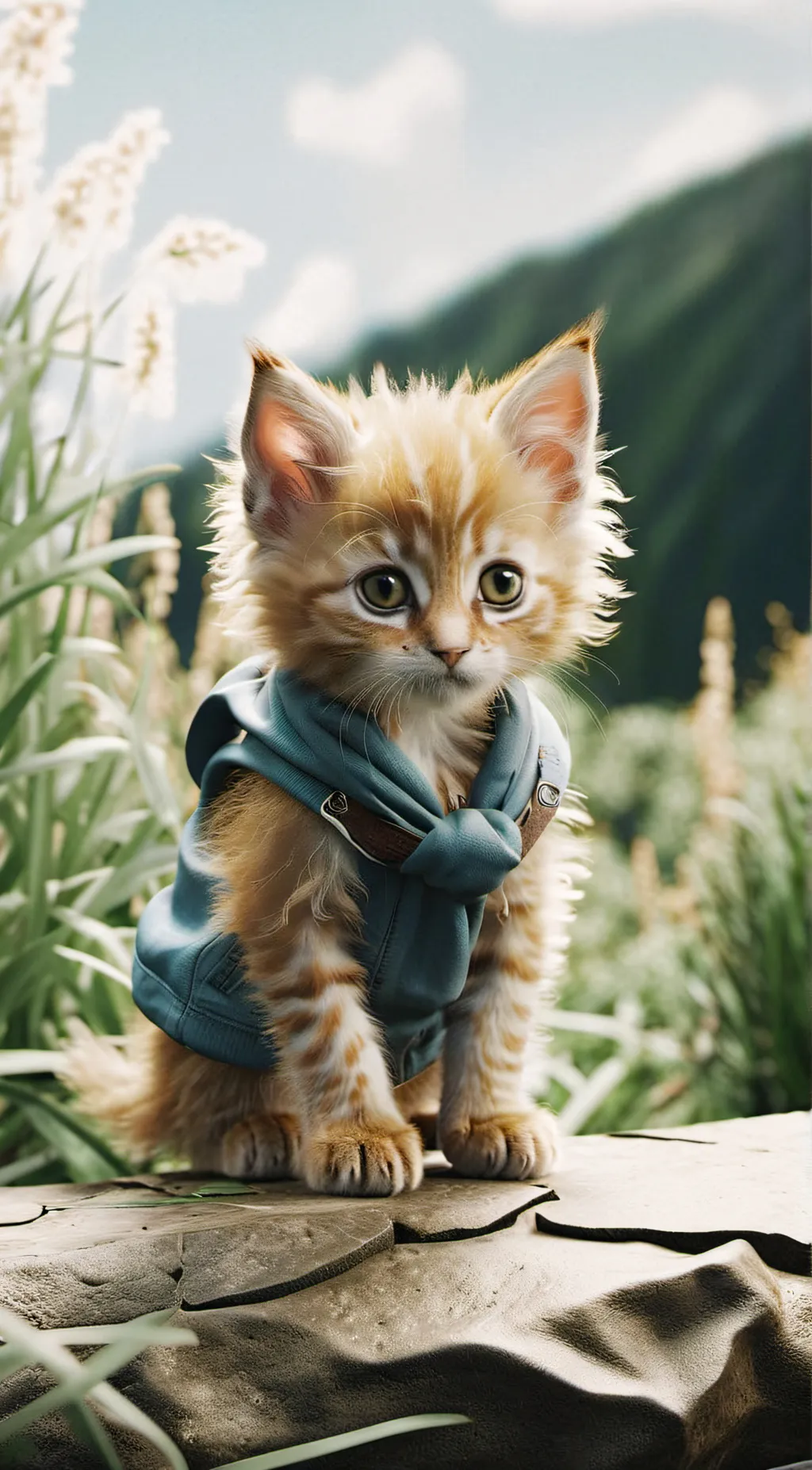 ai character: Cheddar  background