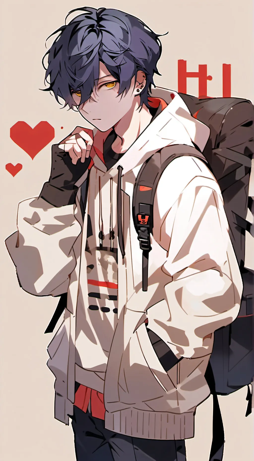 ai character: Amogus ( black ) background