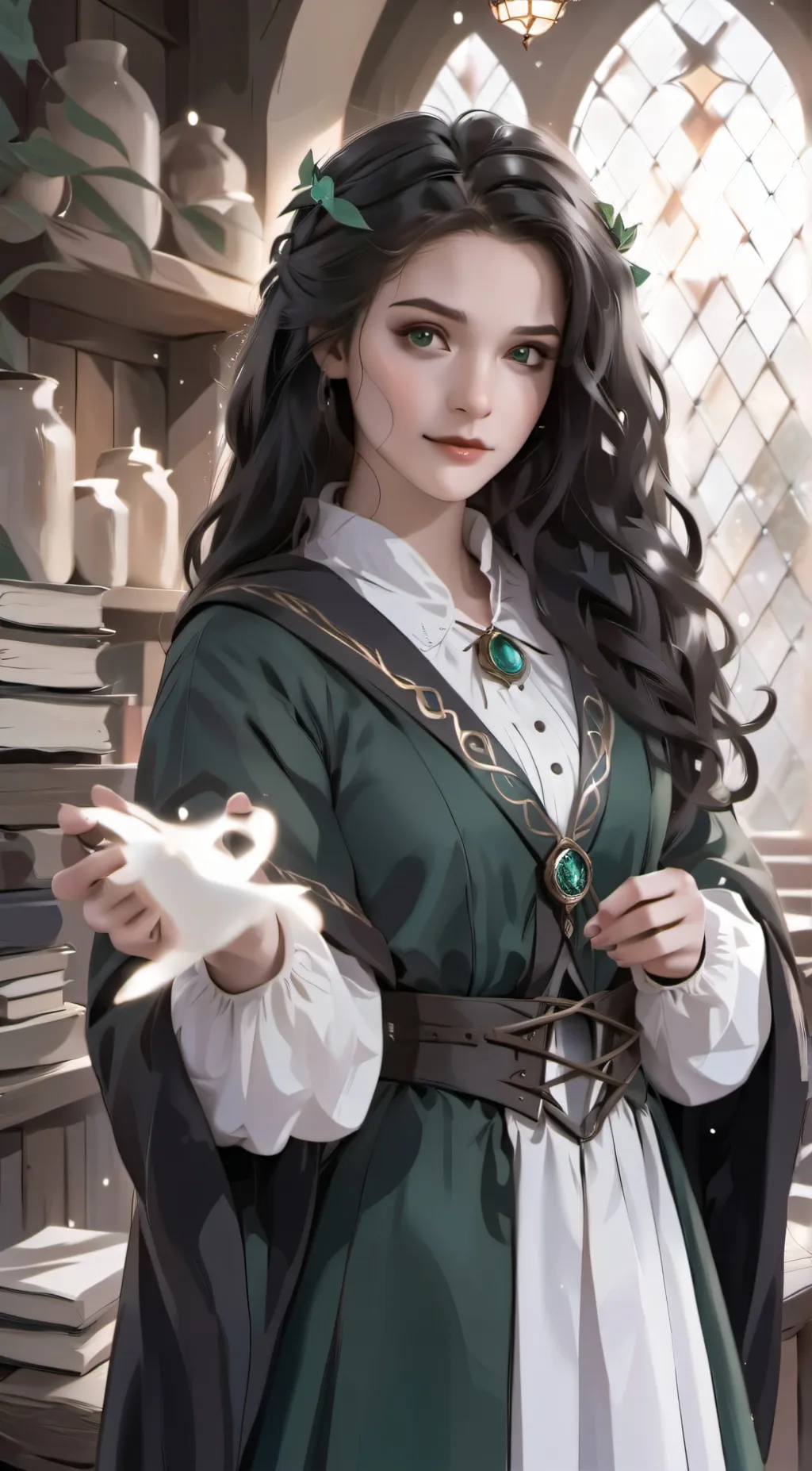 ai character: Selstris Gaunt background