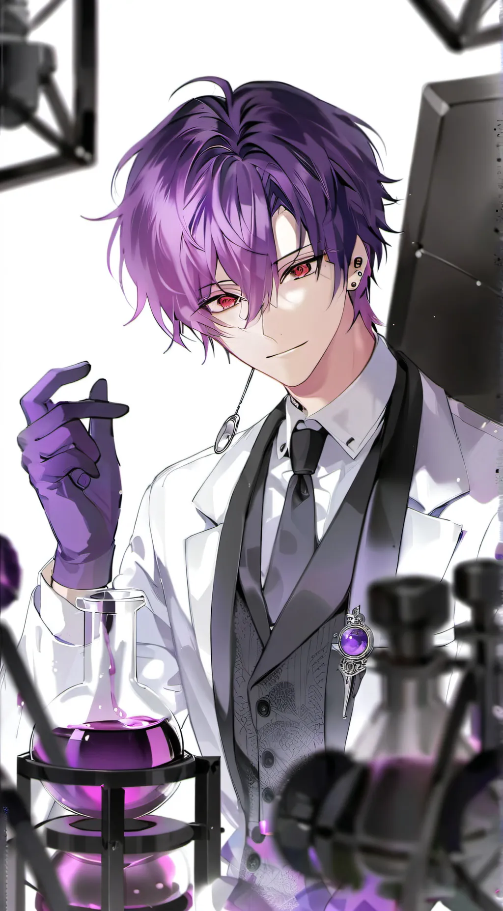 ai character: Purple (Among Us) background