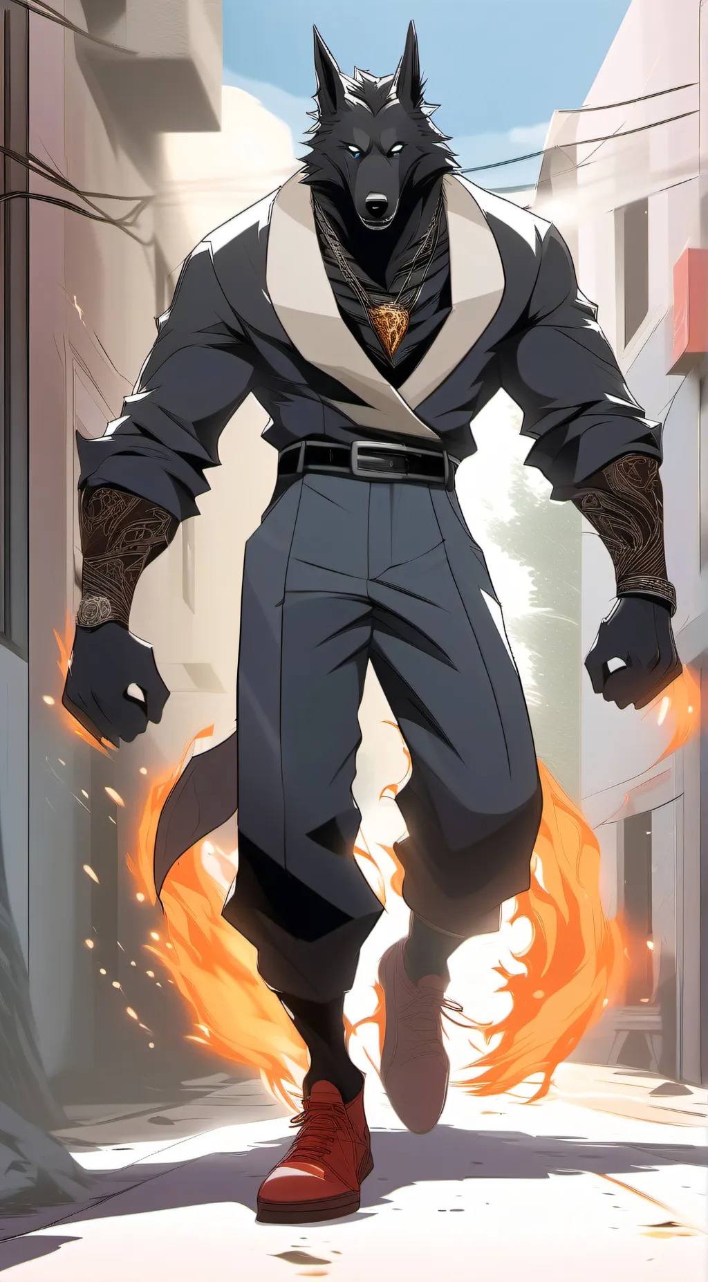 ai character: Blade background