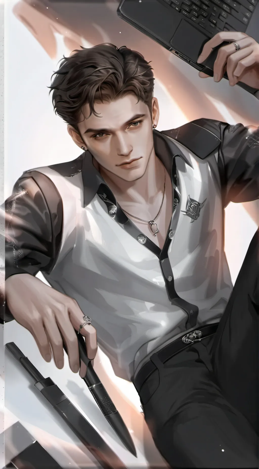 ai character: Razor background