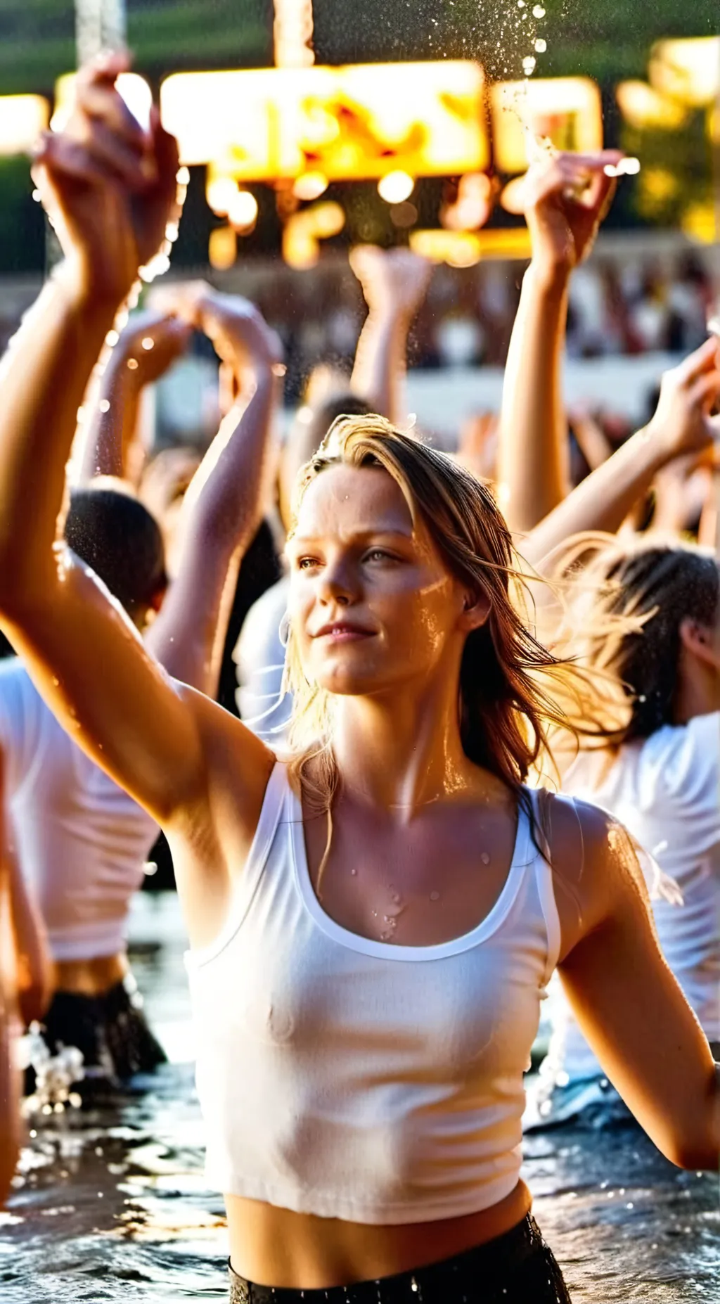 ai character: spring break background