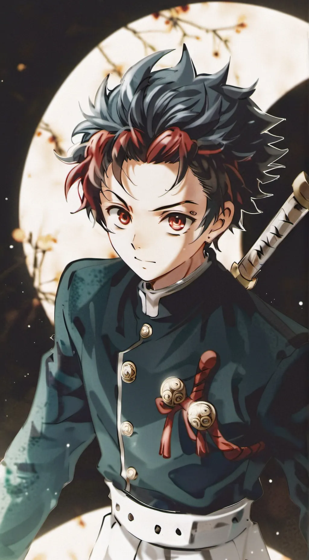 ai character: kamado tanjiro background