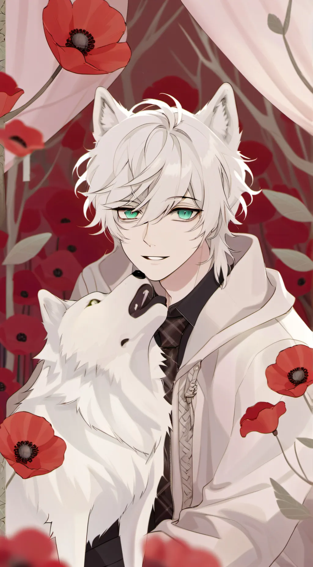 ai character: ❄️winter wolf❄️ background