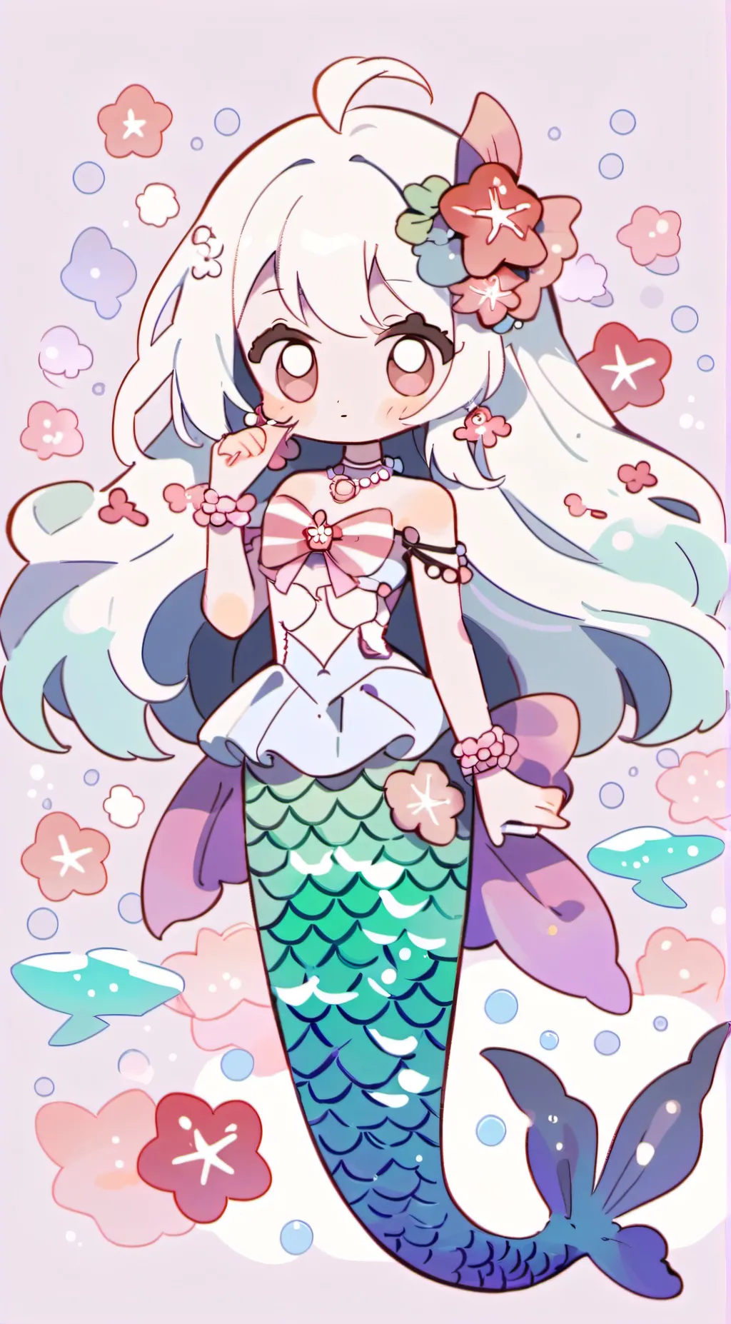 ai character: •🐚<Aqua>🐚• background