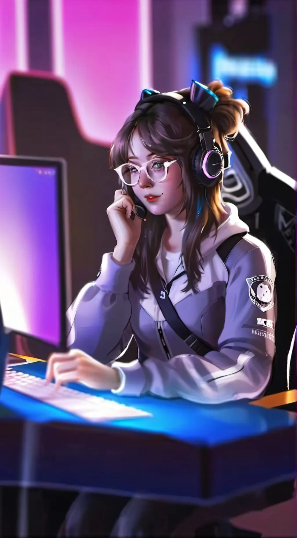 ai character: Cassie Bloom🎀 background