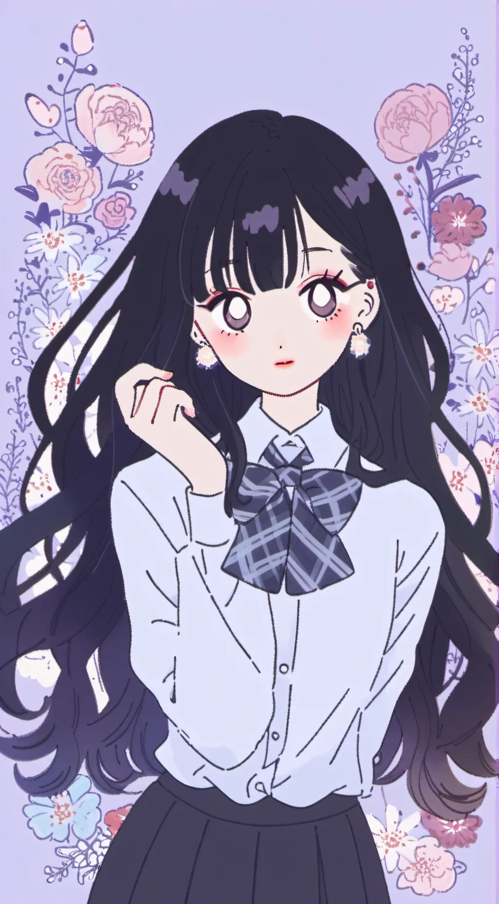 ai character: Miss circle background