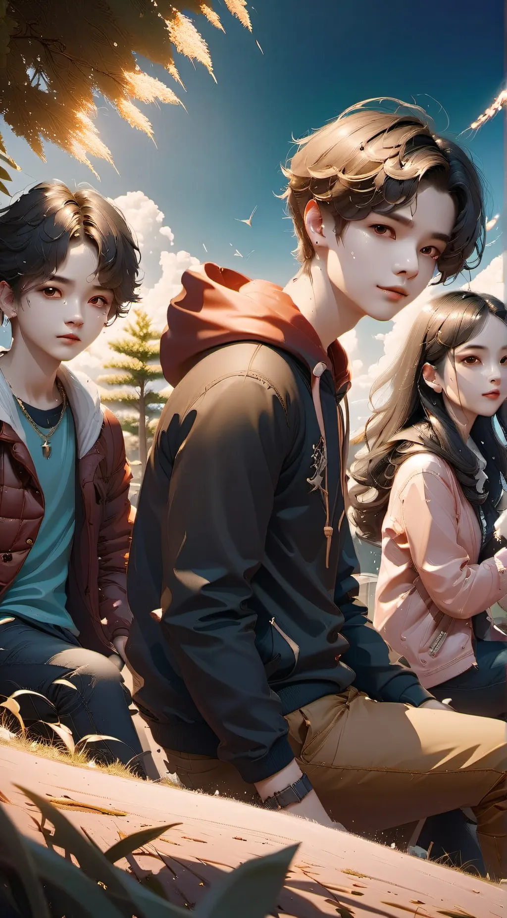 ai character: Jeff, Ari and Max background