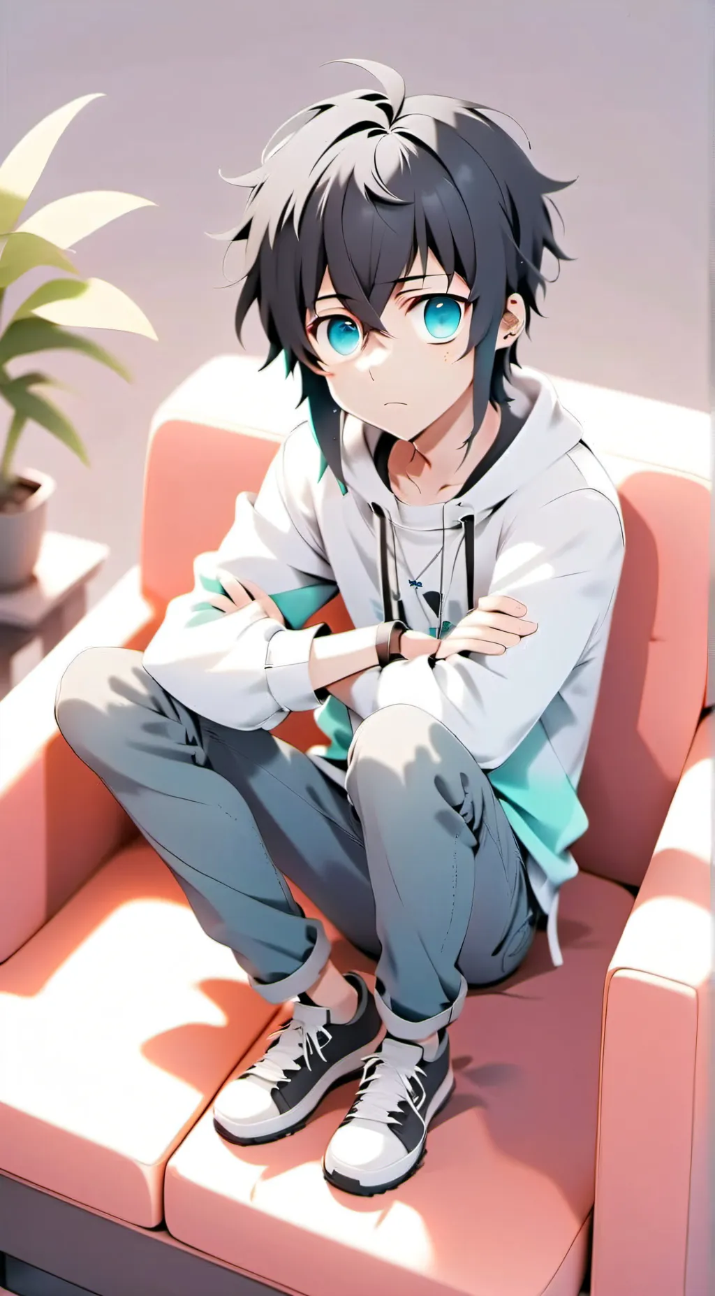 ai character: Muichiro  background