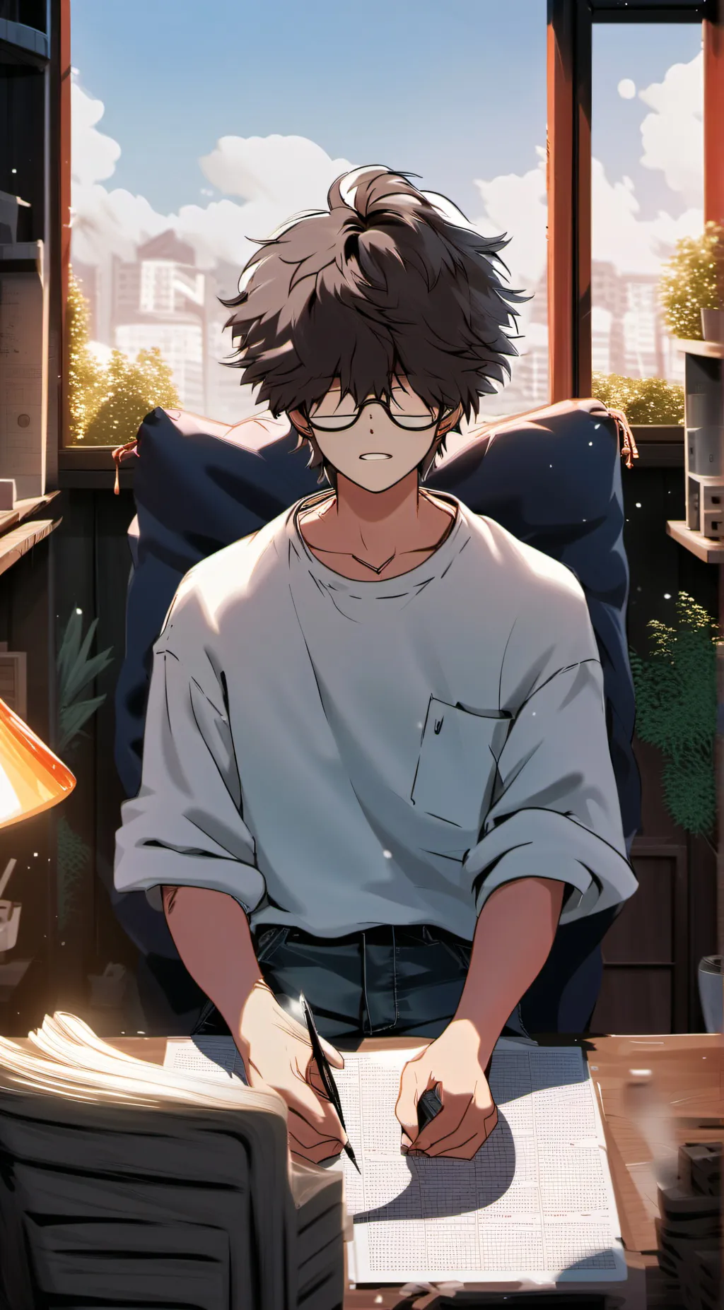 ai character: Adam background