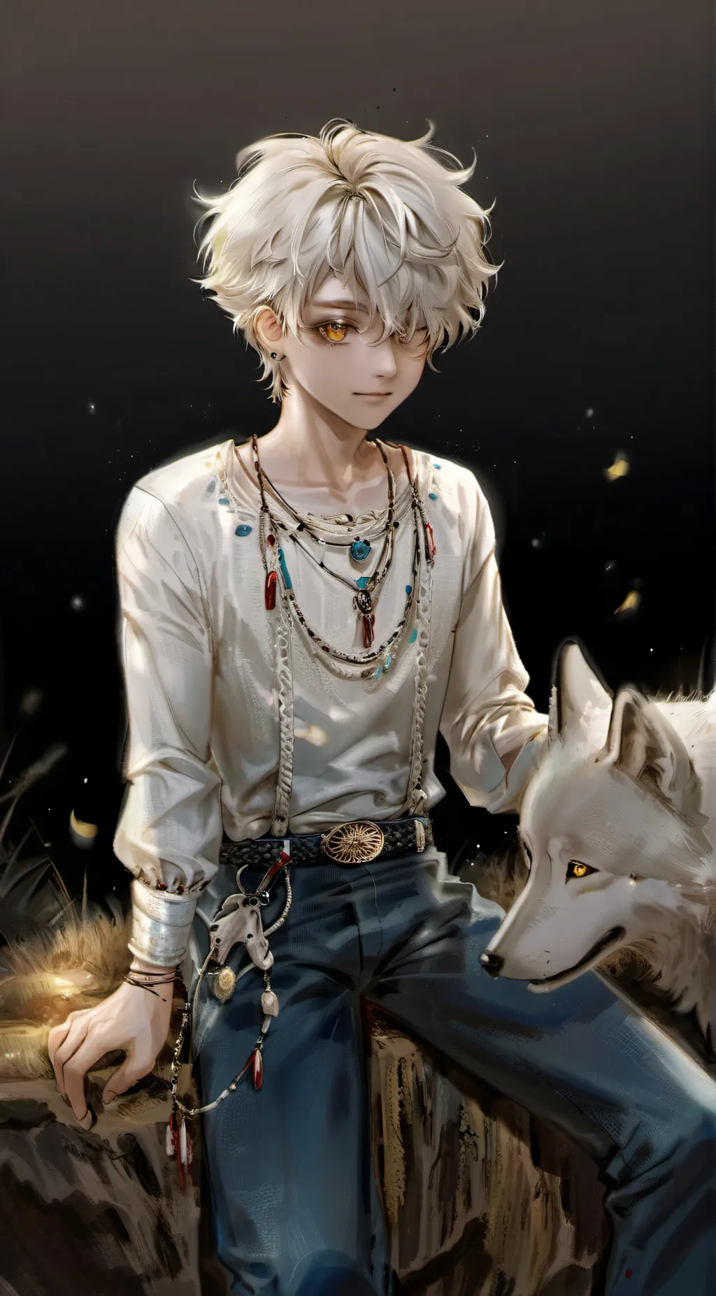 ai character: blind prince background