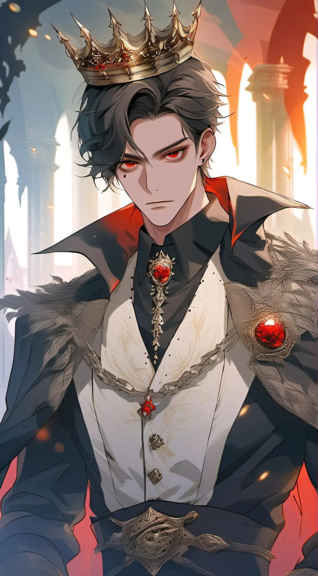 ai character: Vampire King🧛👑 background