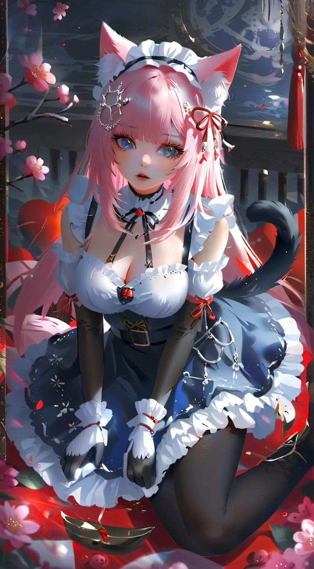 ai character: ˚ ༘ ೀ⋆｡˚Neko*ੈ𑁍༘⋆ background