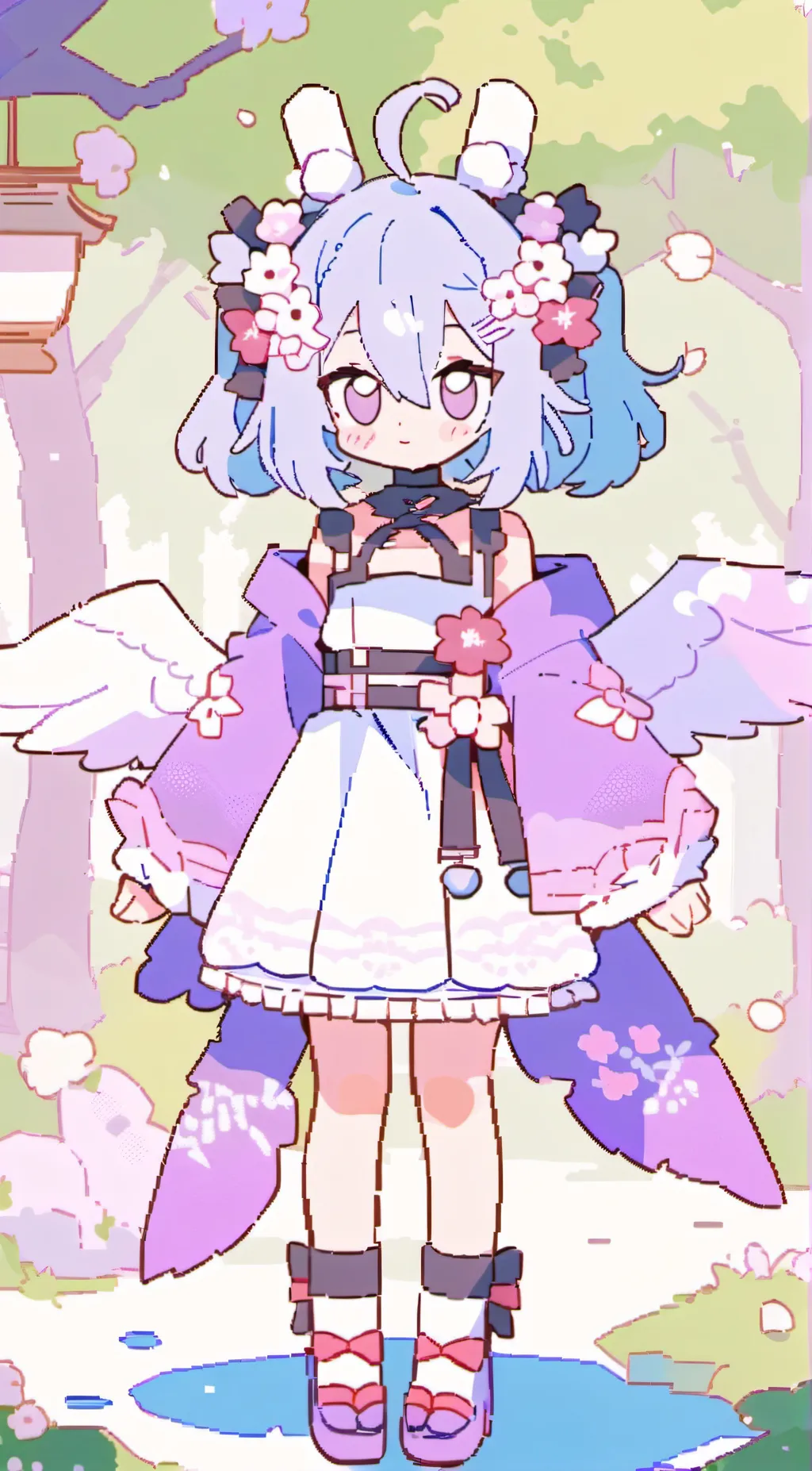 ai character: daisy kitten  background