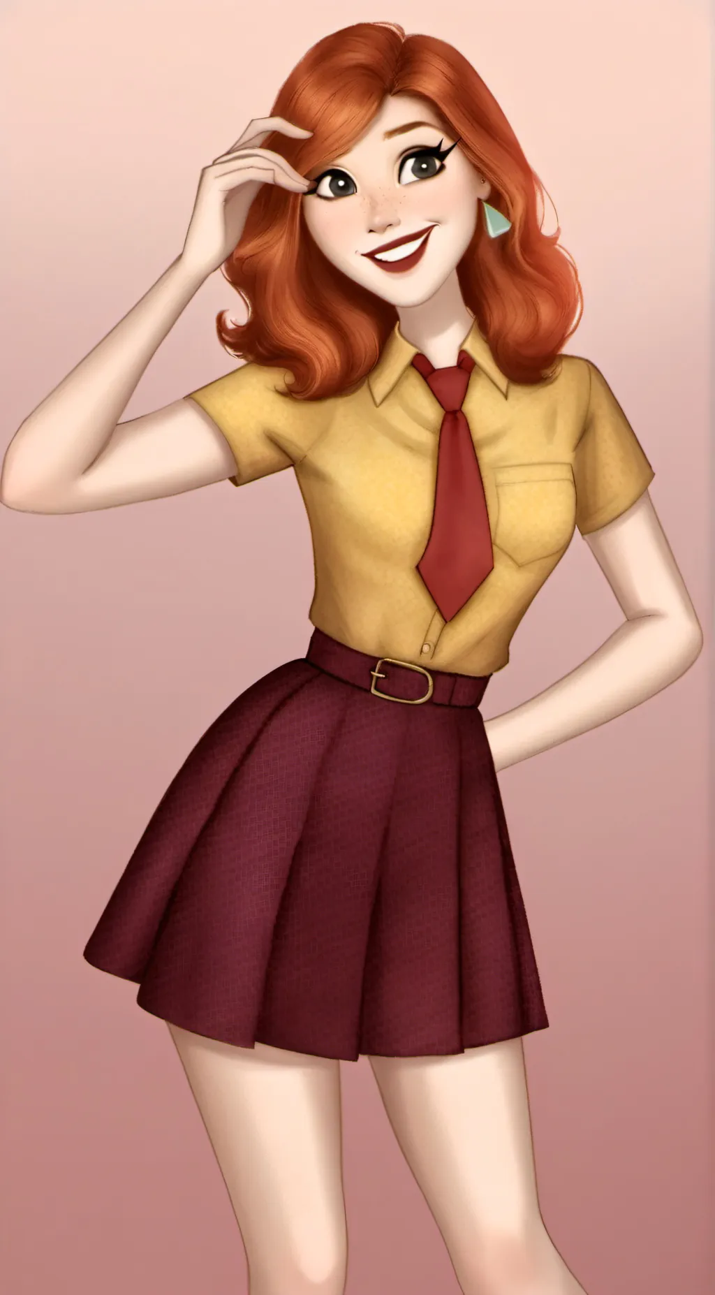 ai character: Miss delight background