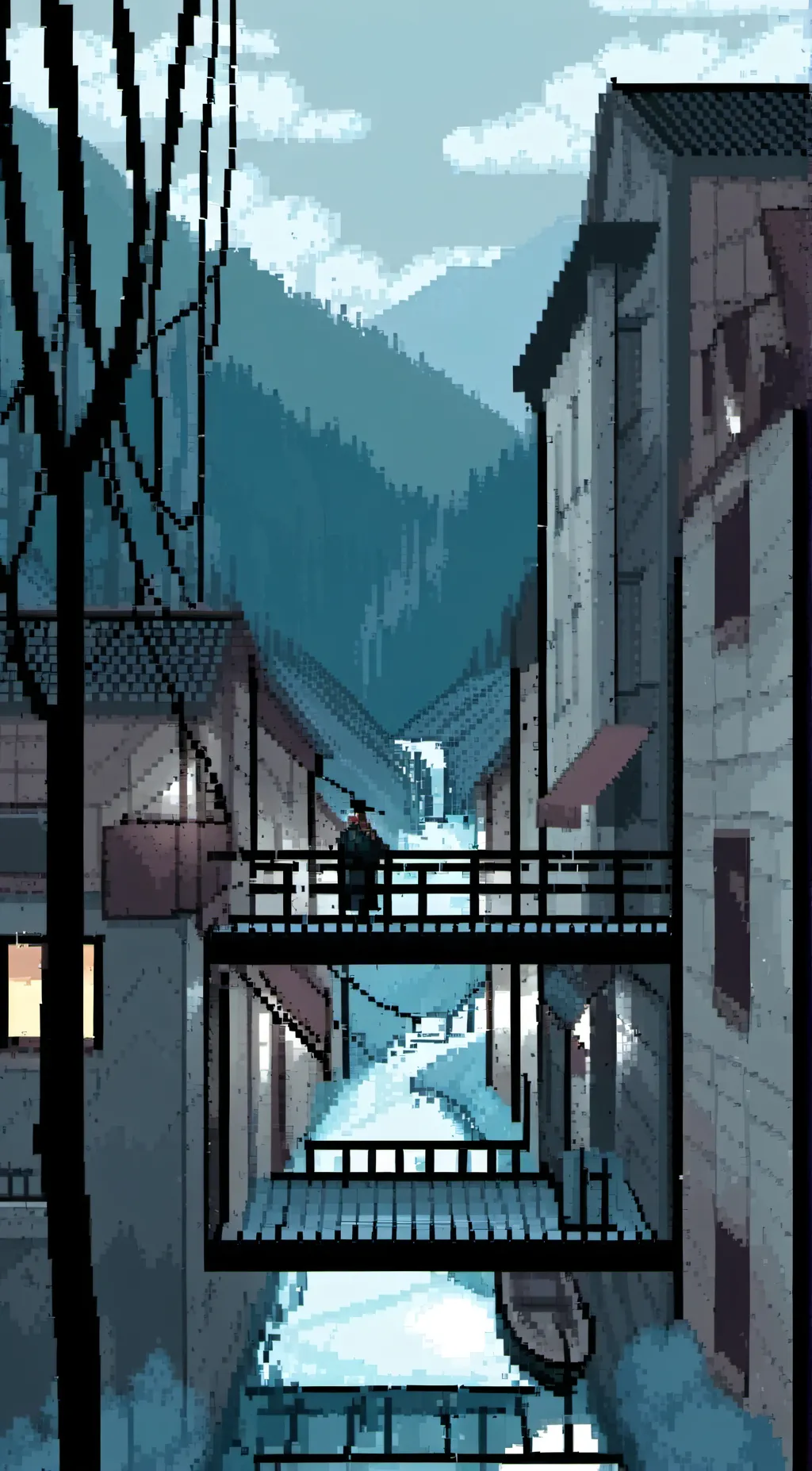 ai character: surface tension background