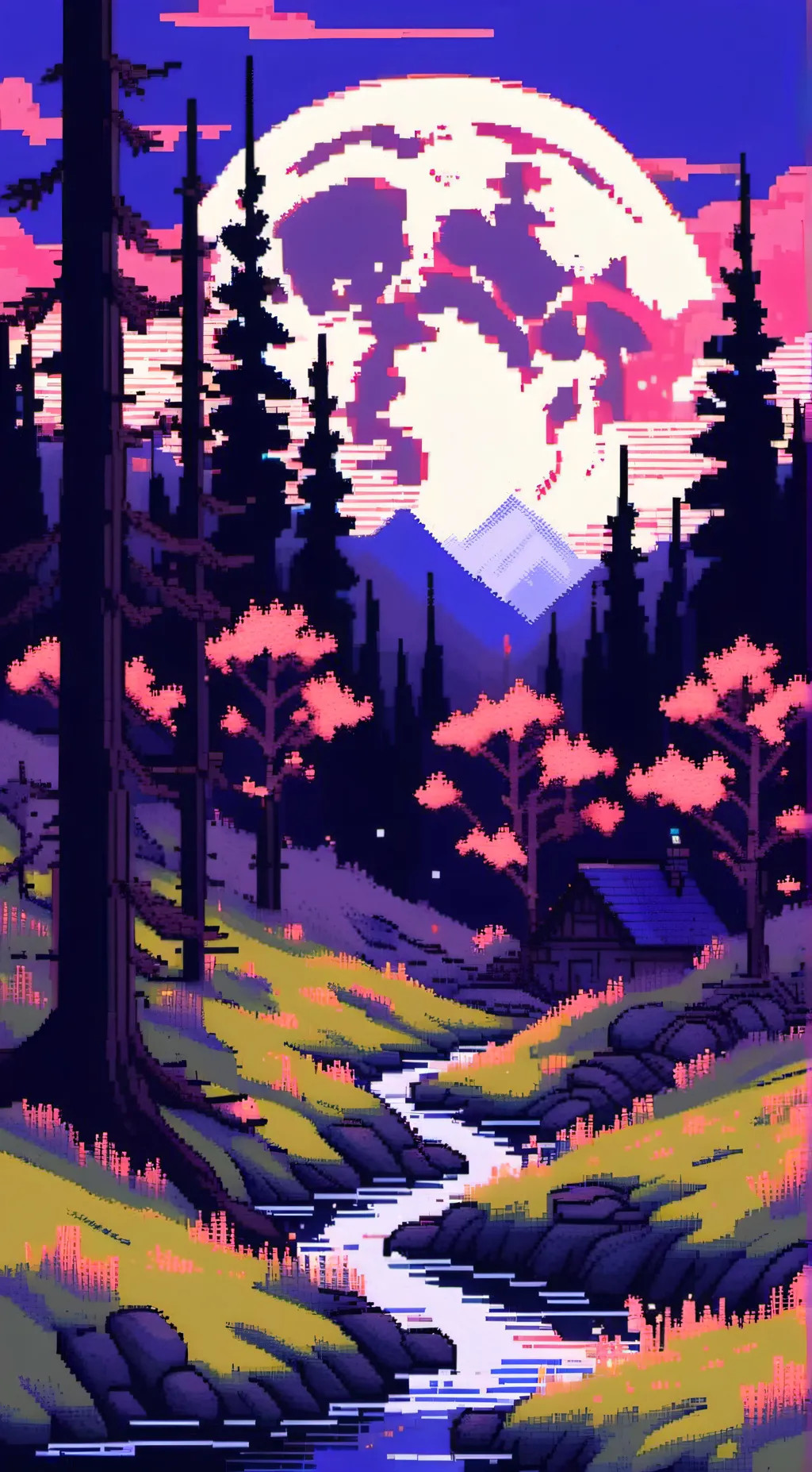 ai character: Grass background