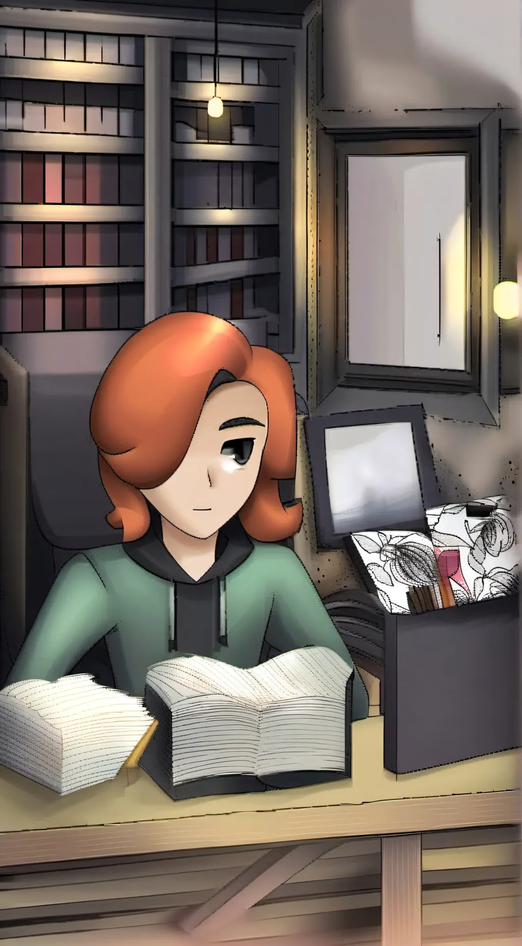 ai character: Stacey linde  background