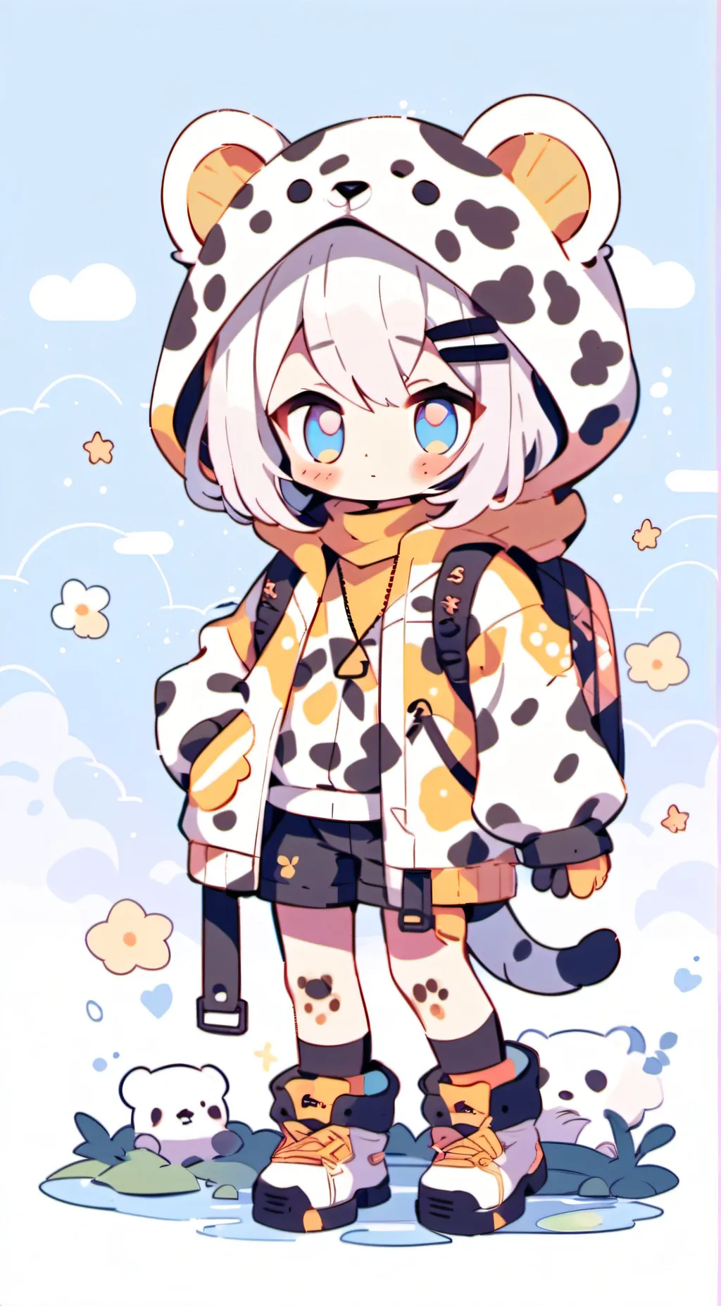 ai character: Chocolate  background