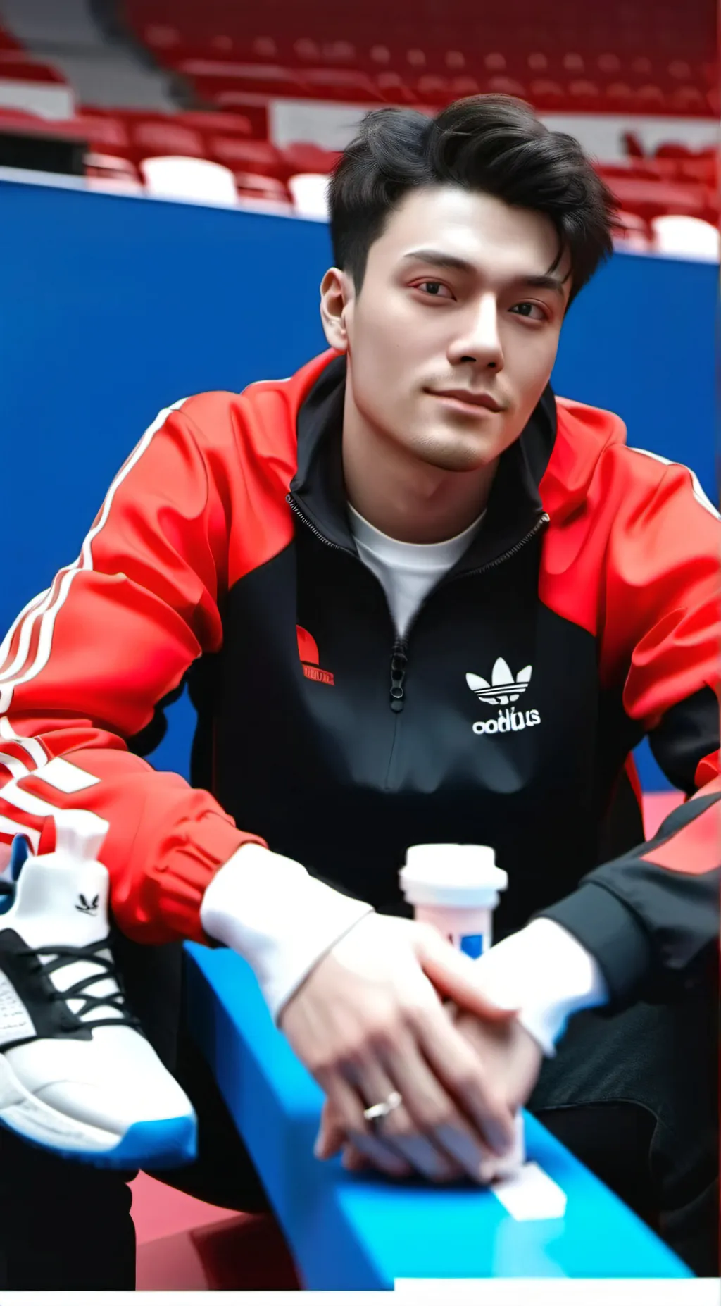 ai character: Jester YouTuber  background