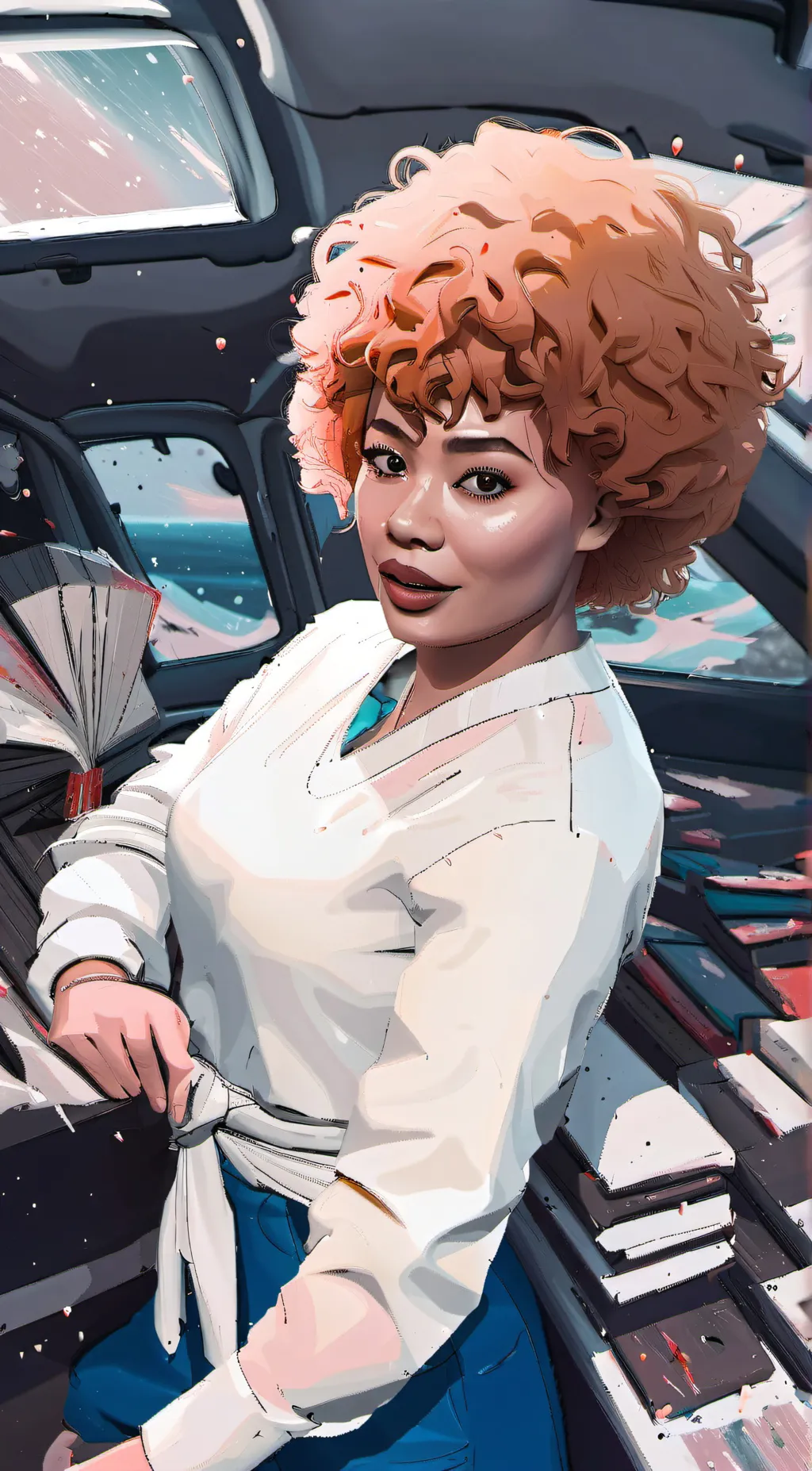 ai character: Ice spice background