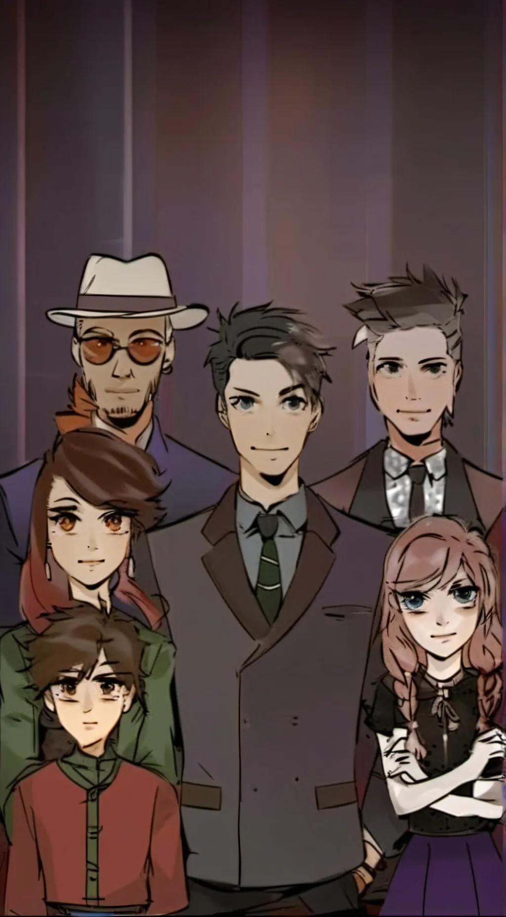 ai character: Afton family  background