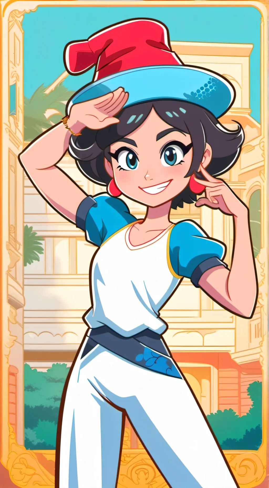 ai character: @Red_Chan background