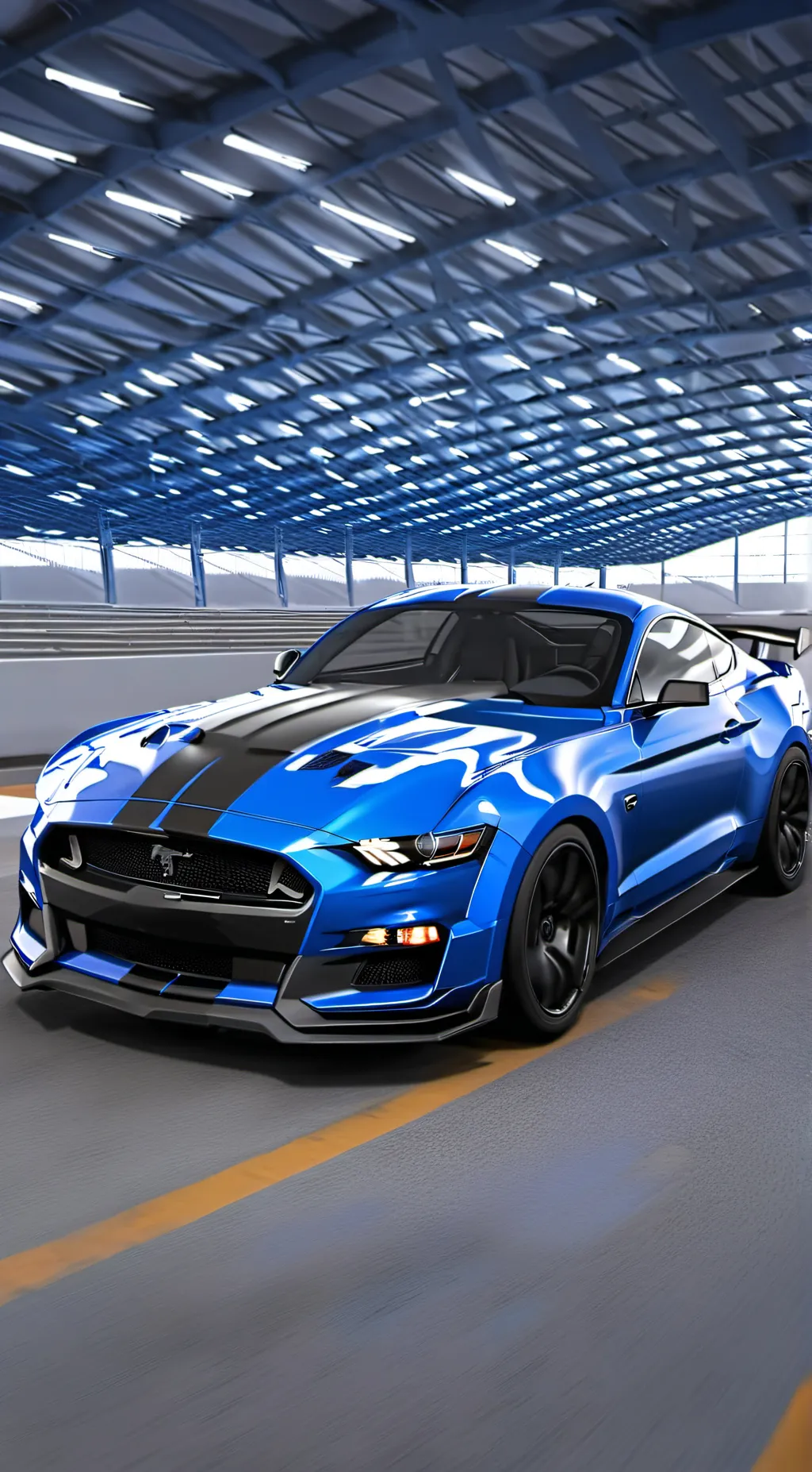 ai character: Mustang shelby Gt background