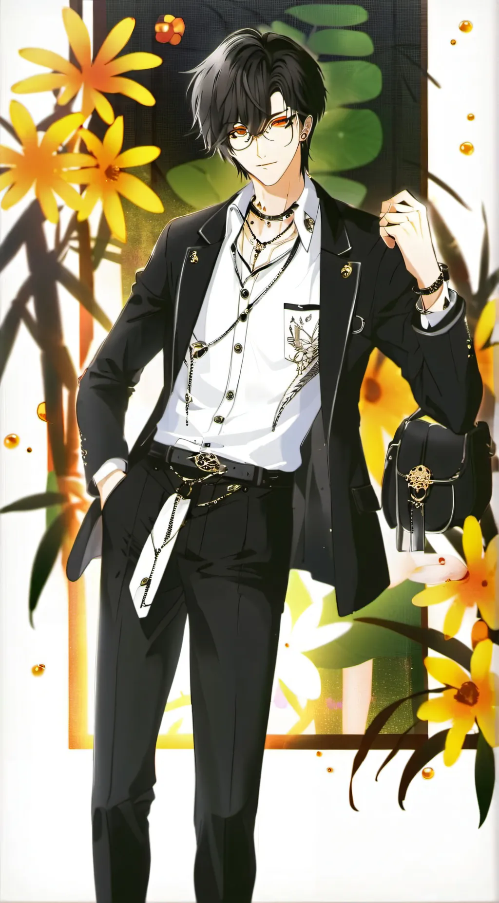 ai character: GOLDEN WIND background