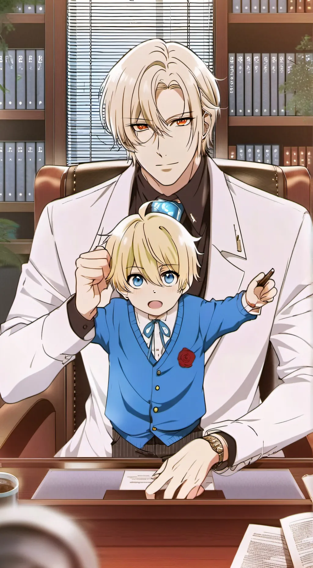 ai character: Angel and Lotus background