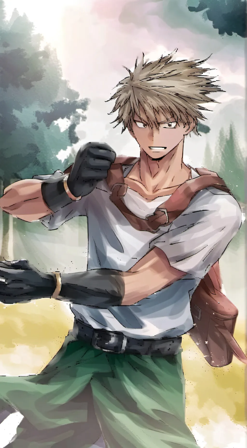 ai character: Bakugo ( kacchan ) background