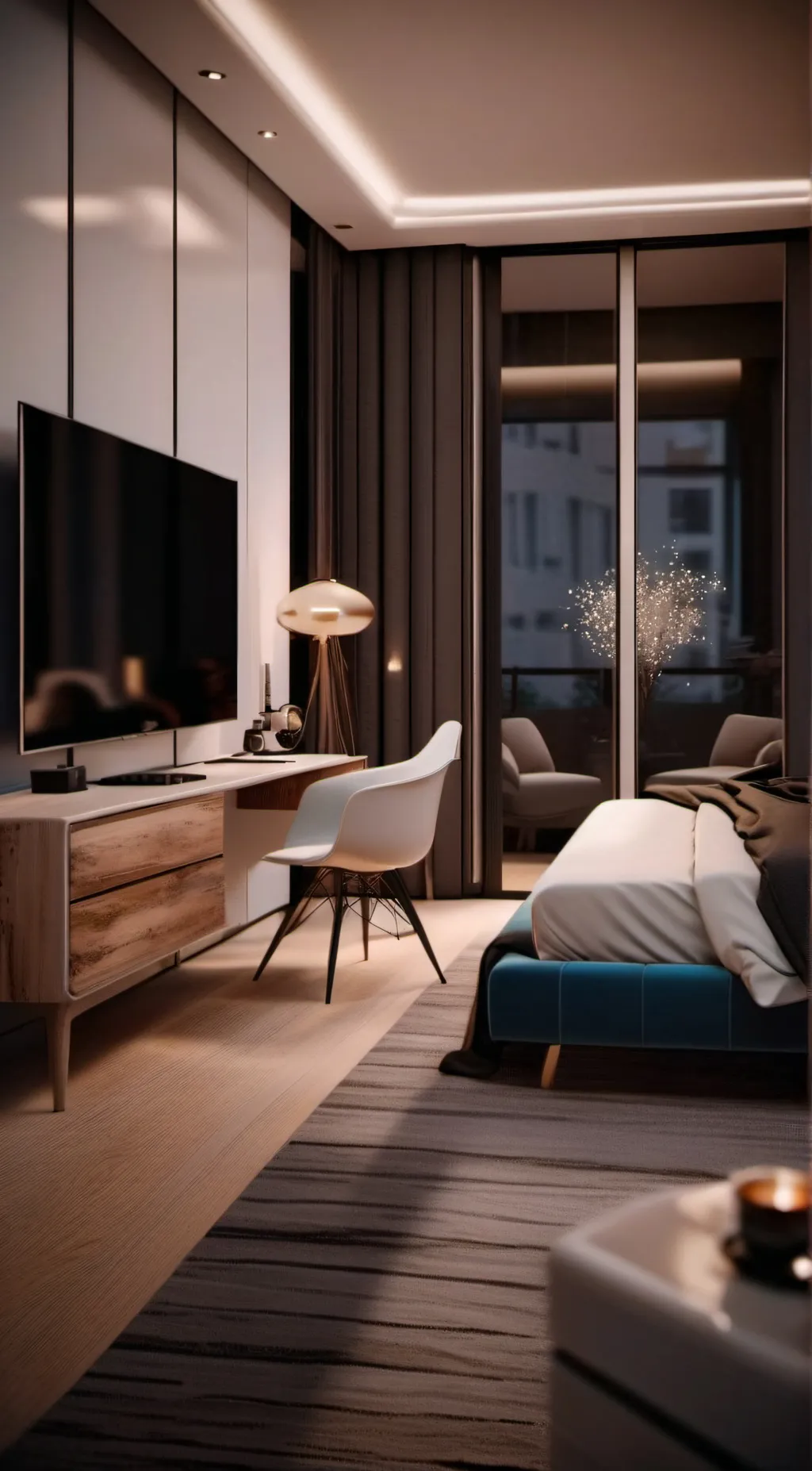 ai character: School but at room background