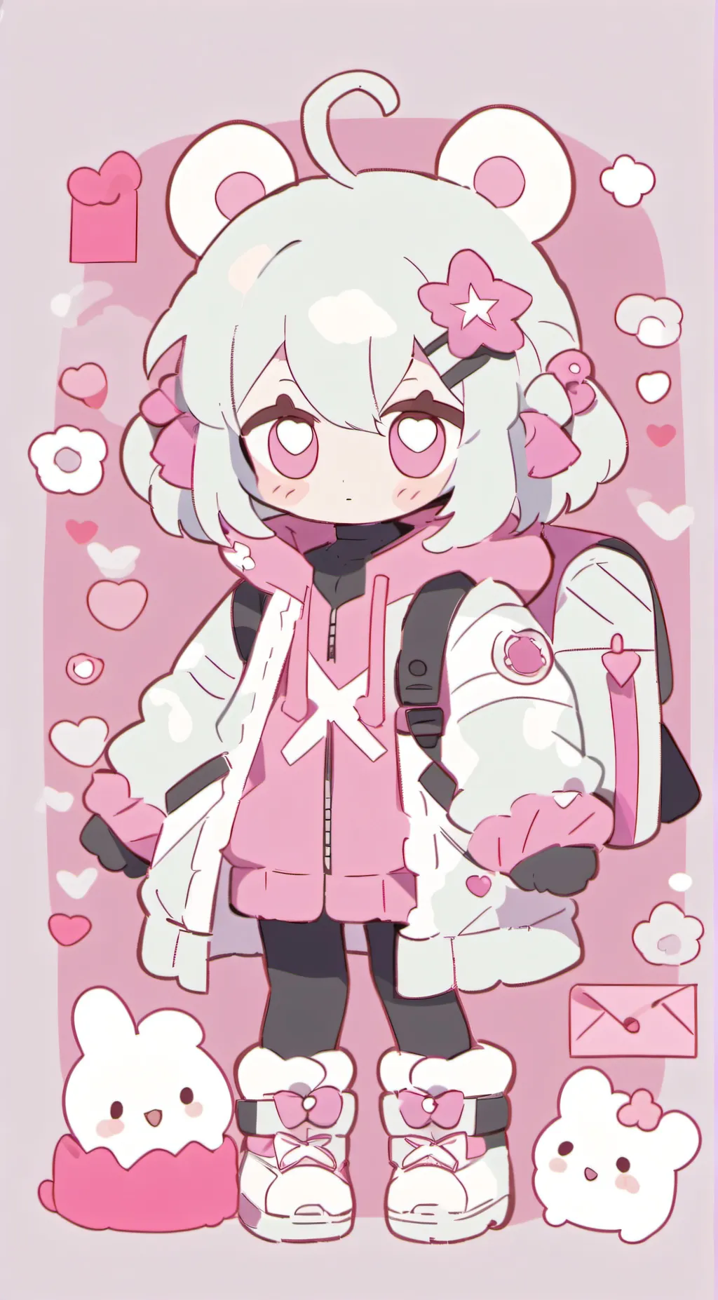 ai character: angle background