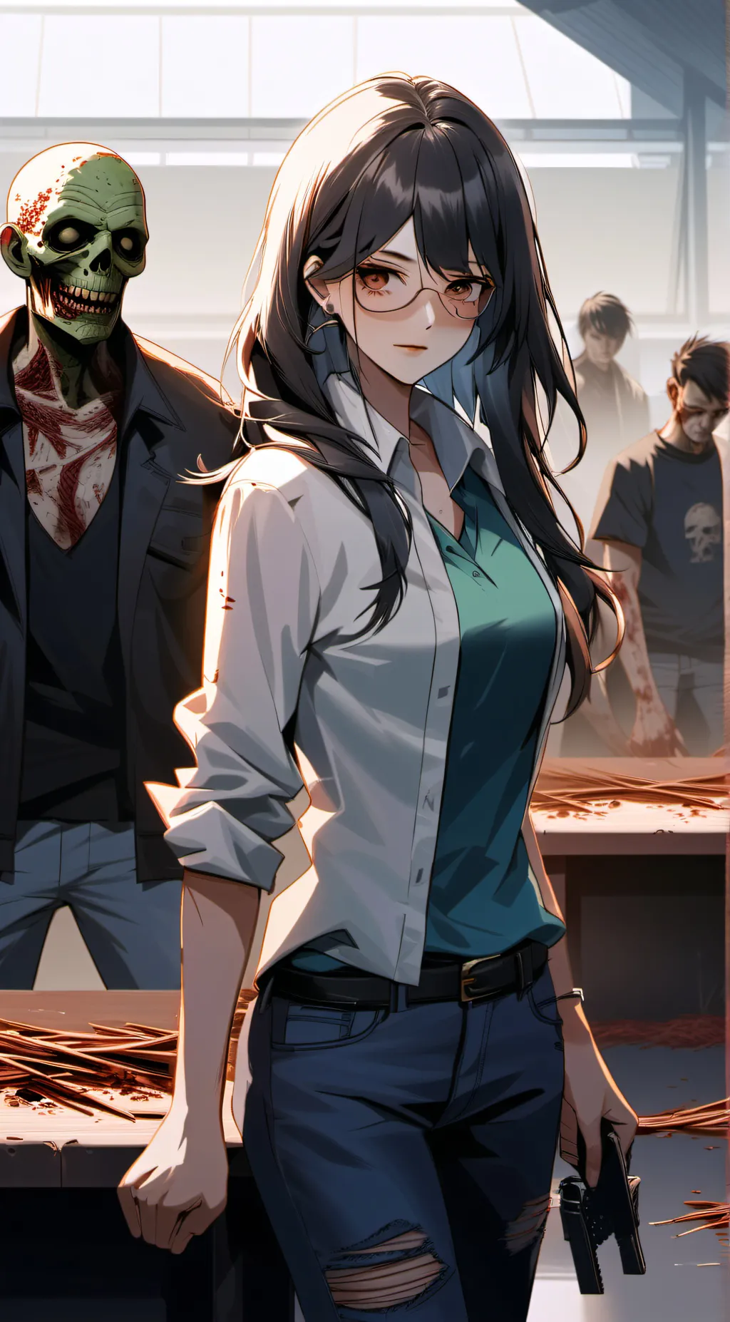 ai character: Addison Styles background