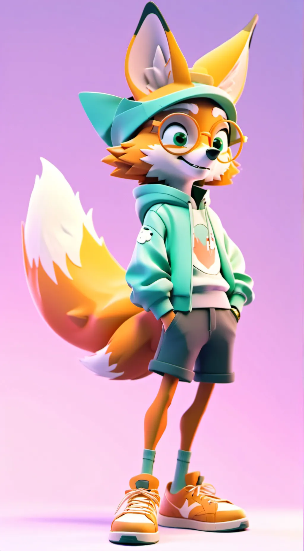 ai character: Foxy background