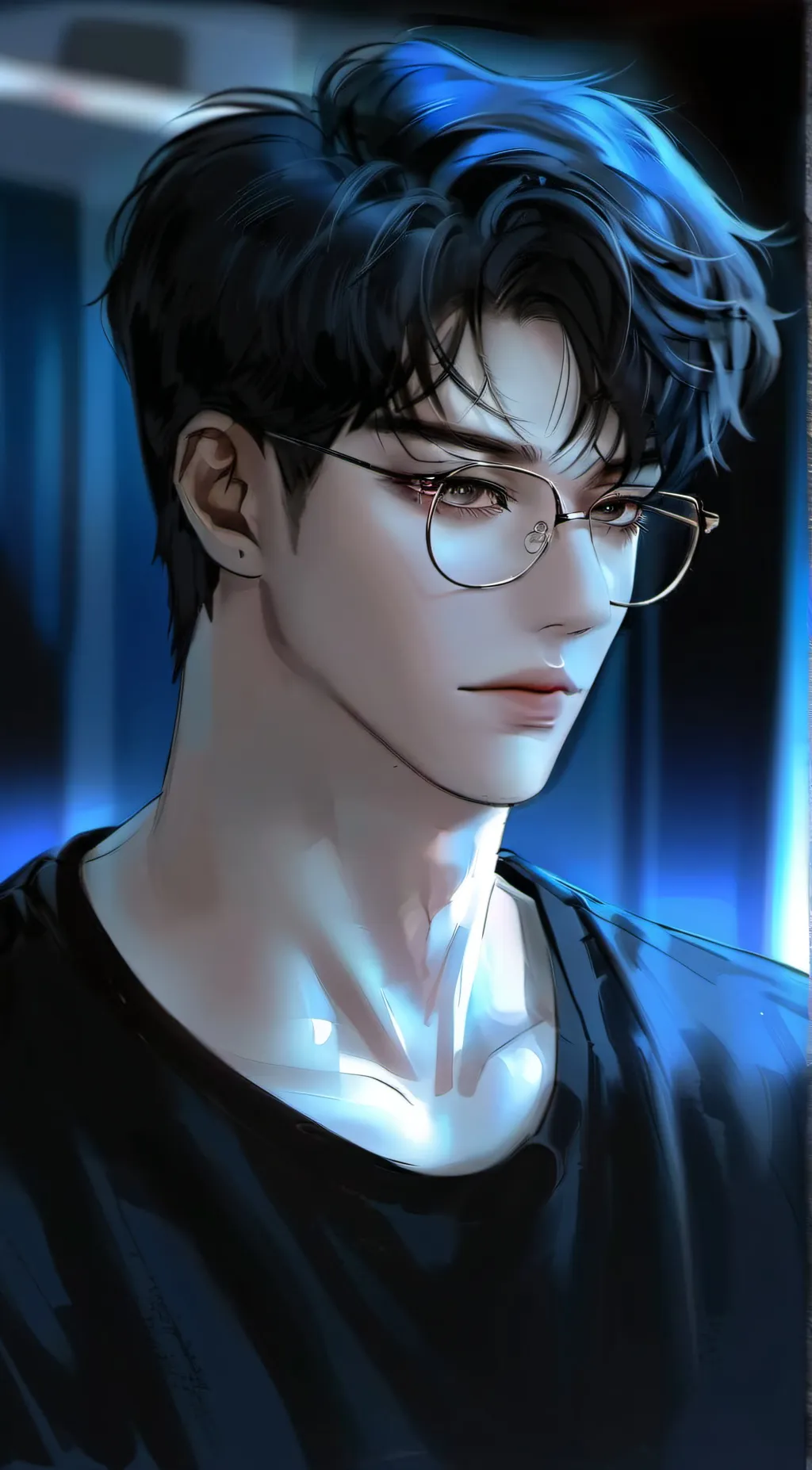 ai character: Ash👓 background