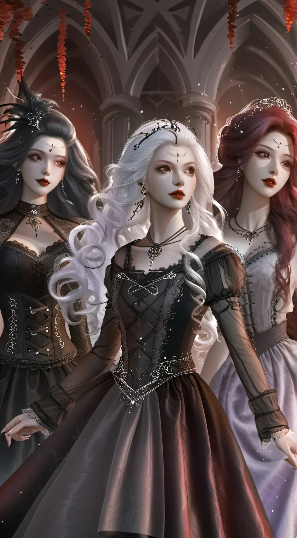 ai character: Nyx, Ziva, Rose background