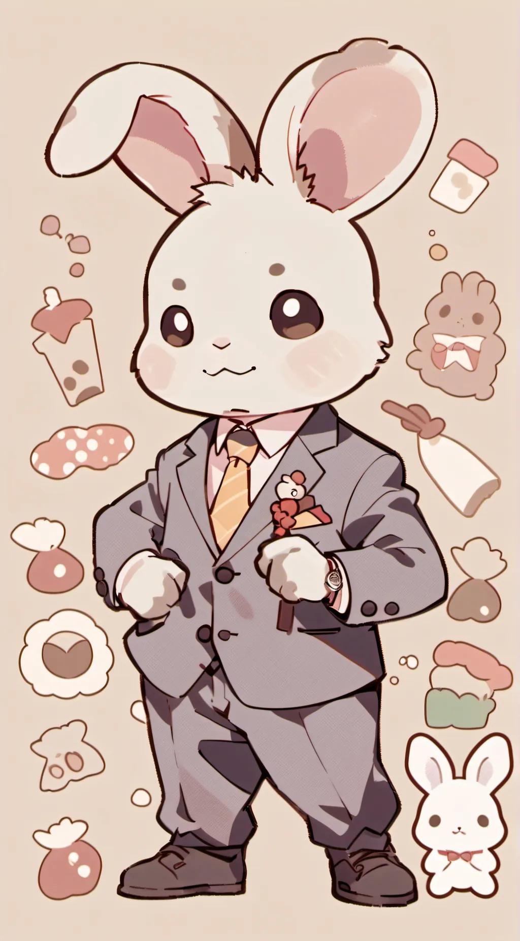 ai character: Happy Easter  background