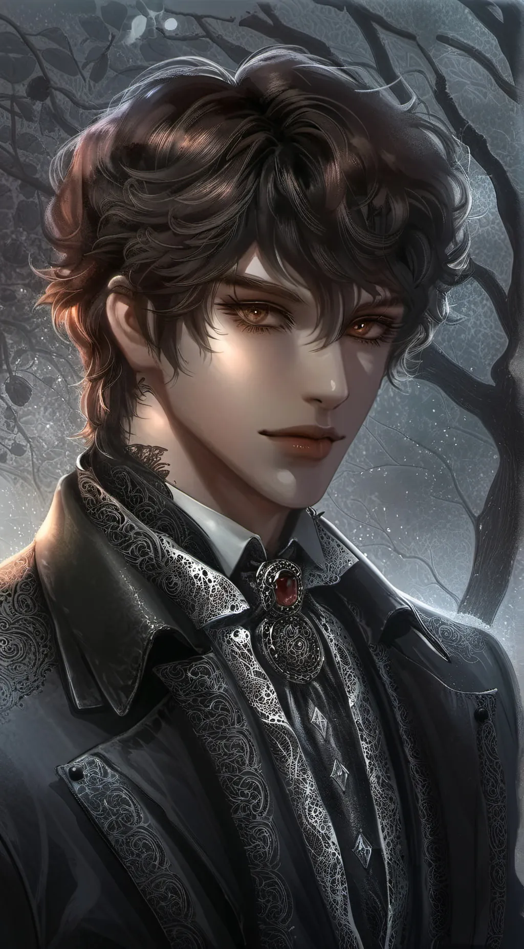 ai character: ash background