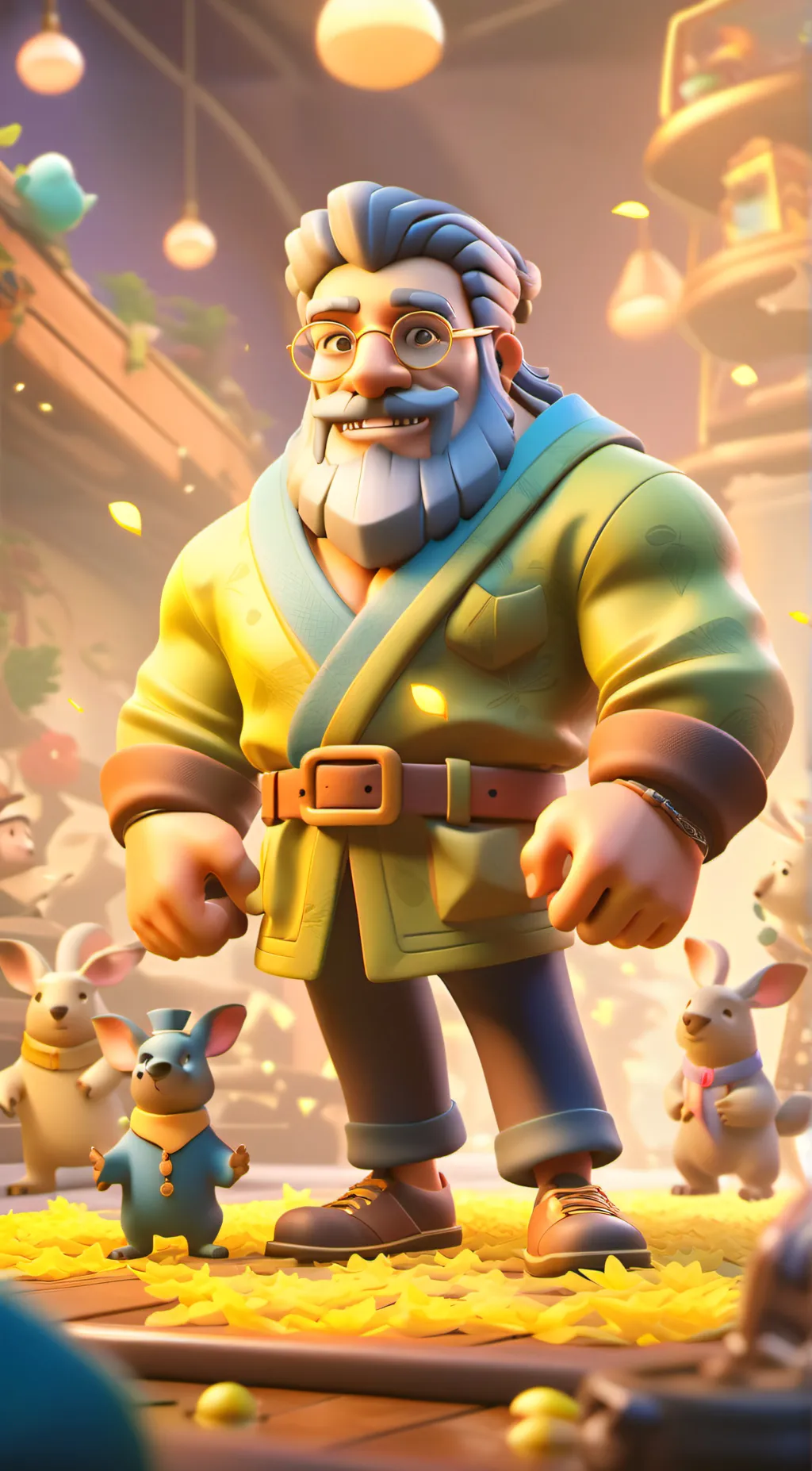 ai character: Santa background