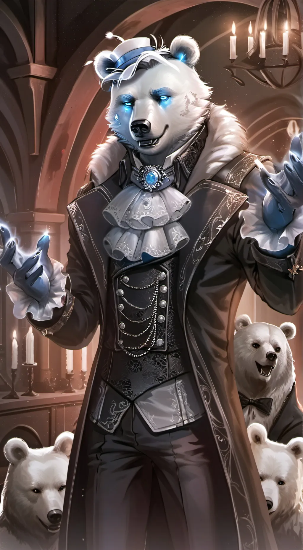 ai character: whiteness  background