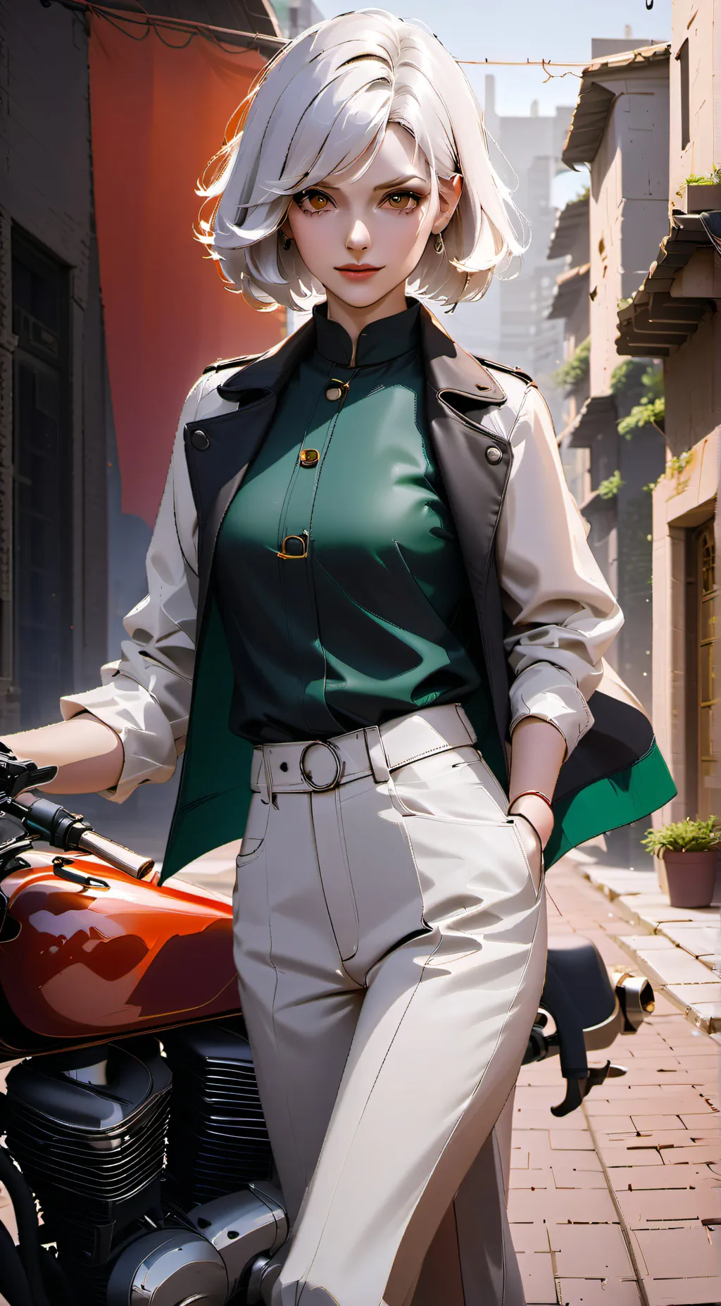 ai character: Olivia Fox background