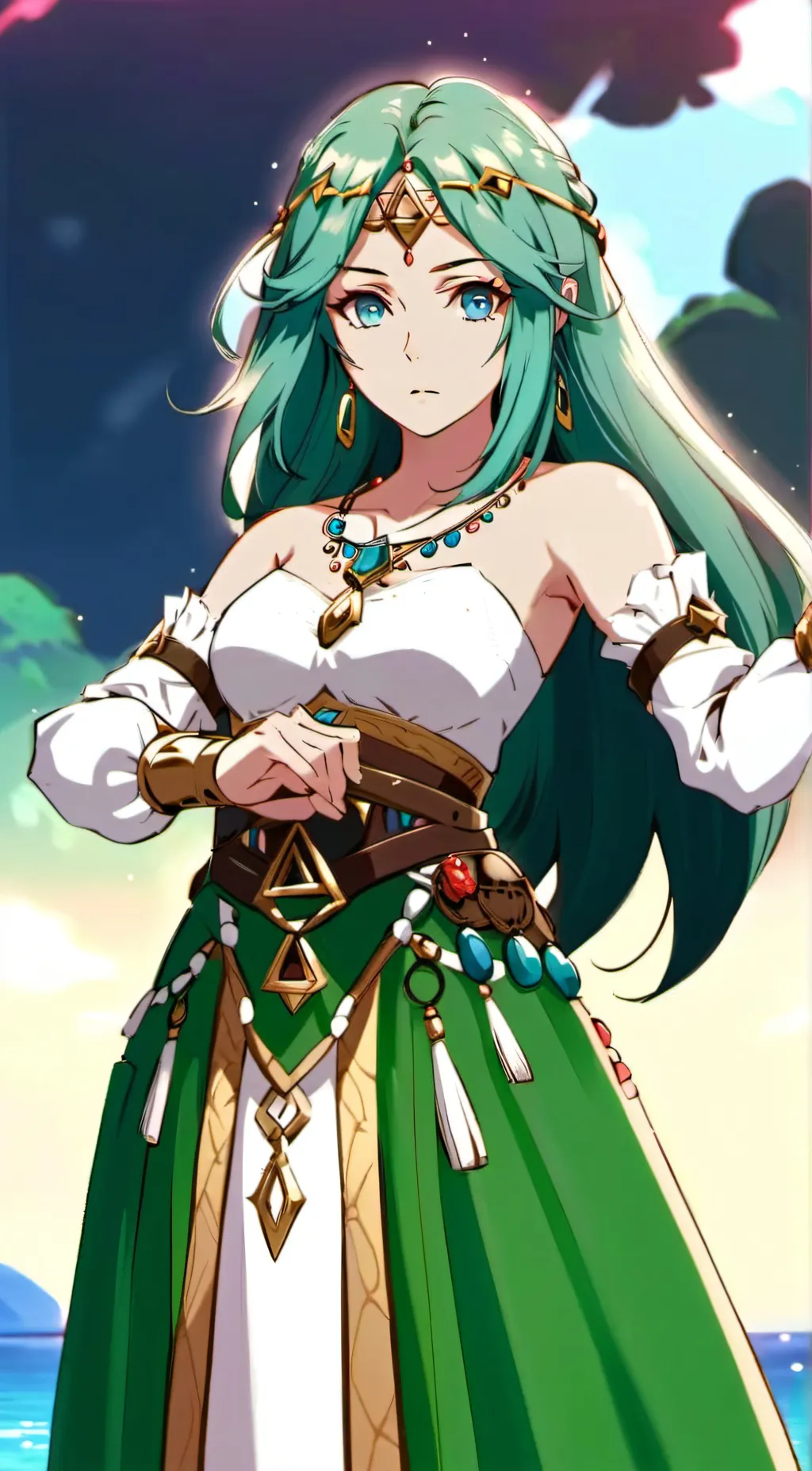 ai character: Palutena background