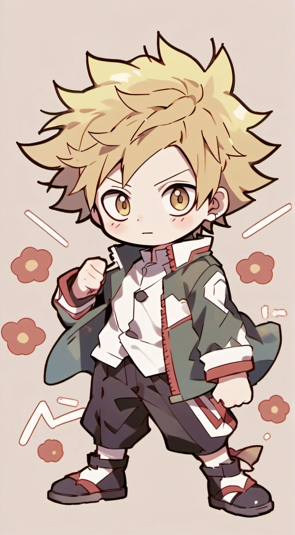 ai character: denki kaminari background