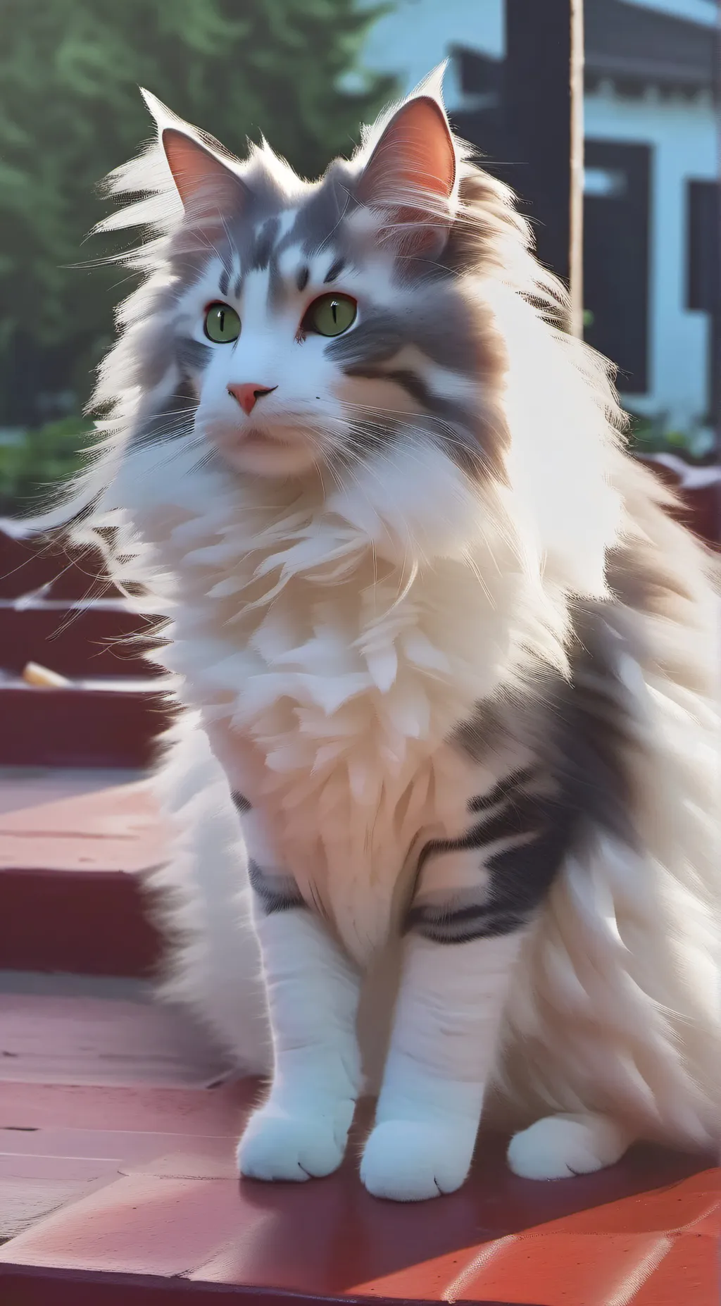 ai character: cachmire (my cat) background